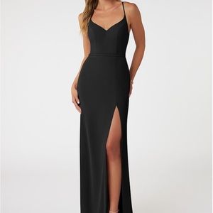 Azazie Blink Black Bridesmaid dress